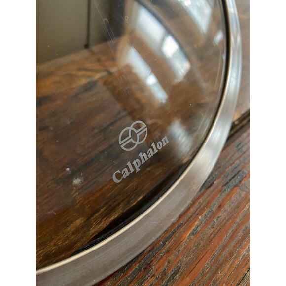 CALPHALON 10" Stainless Steel/Glass Lid - Picture 1 of 8